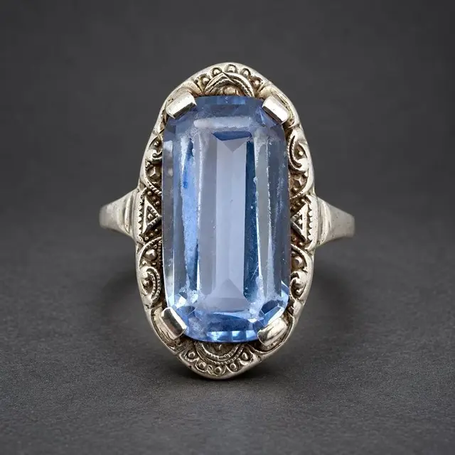 Silver - Ring - Art Deco ca. 1930s