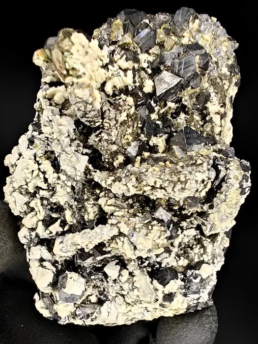 Pyrrhotite Sphalerite Crystals on matrix - Height: 8 cm - Width: 6 cm- 339 g