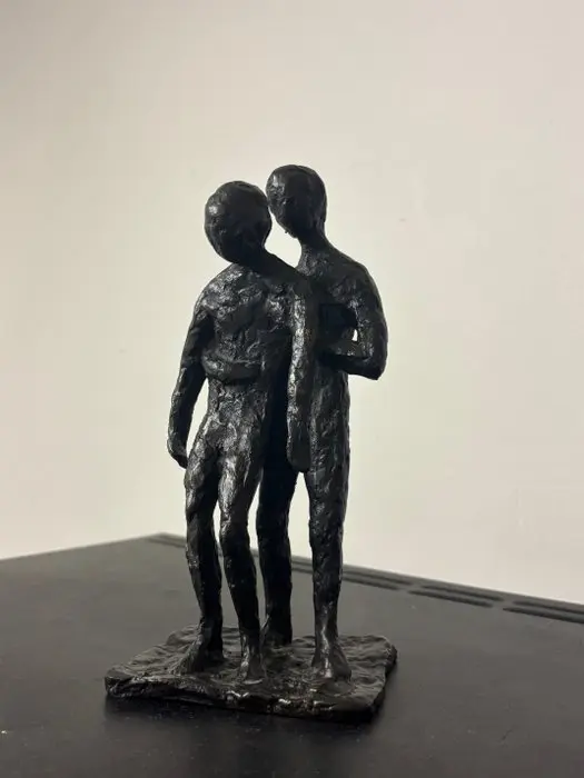 Suze Boschma-Berkhout - Statuette, Zorg met liefde - 20 cm - Bronze