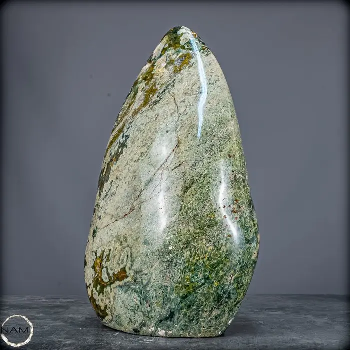 Ocean Jasper freeform with agate – A unique work of nature Freeform- 5041.41 g