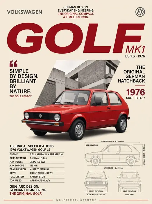 Shmidt.Art - Volkswagen - GOLF MK1 - 1970s