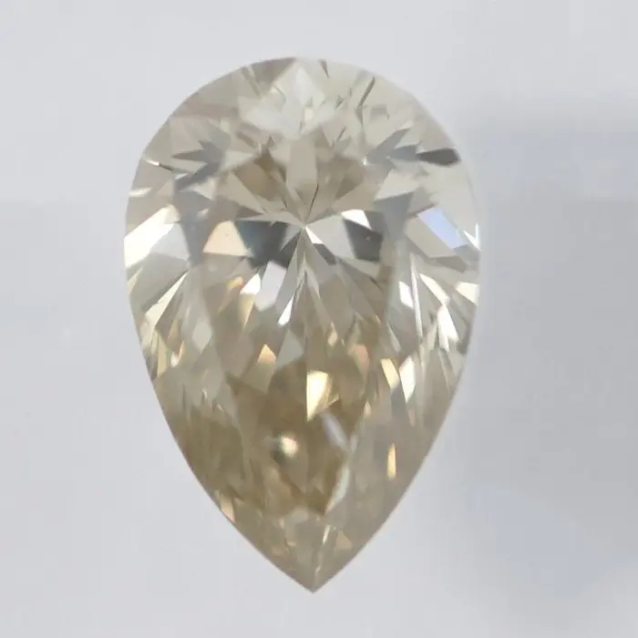 1 pcs Diamond (Natural coloured) - 0.30 ct - Pear - Light...