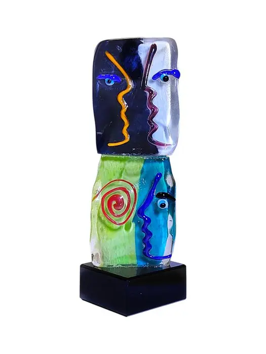 Miniature figurine - Totem F2 Dialogo Ancestrale - Murano glass