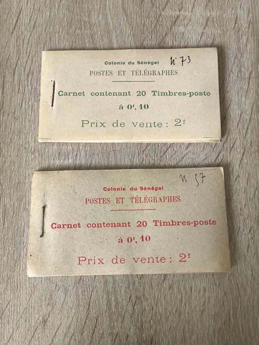 French Colonies 1906/1906 - Senegal 1906 – Two complete original booklets No