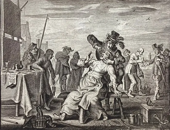 Adriaen Van de Venne (1589-1662), after - Il cavadenti
