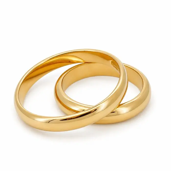 UnoAErre - Ring - 18 kt. Yellow gold - Made in Italy - Handmade
