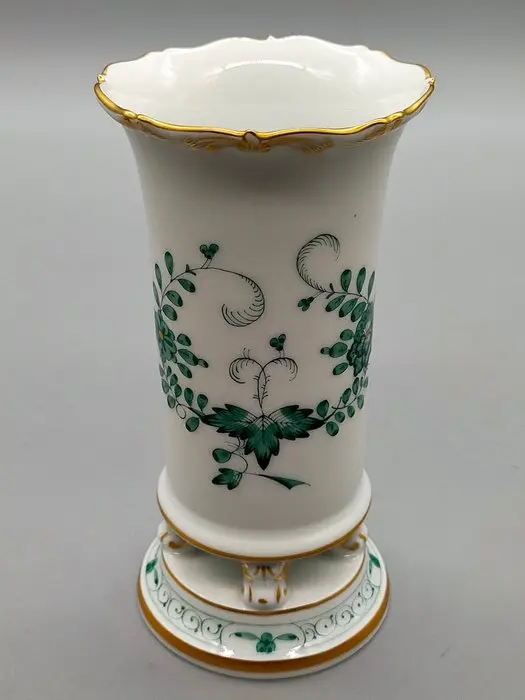 Meissen - Vase - Porcelain vase with Indian painting