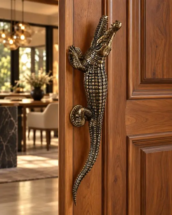 Door handle - 2026 - 47cm Gold Polished Croc