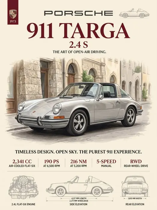 Shmidt.Art - Porsche - Porsche 911 Targa 2.4 S - 1970s