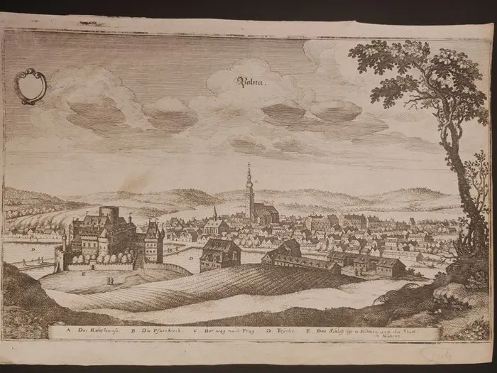 Czechia - Polná; Matthäus Merian il Vecchio (1593–1650) - Polna