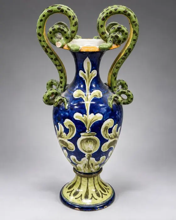 Vase - Italy - 20th-century snake handles