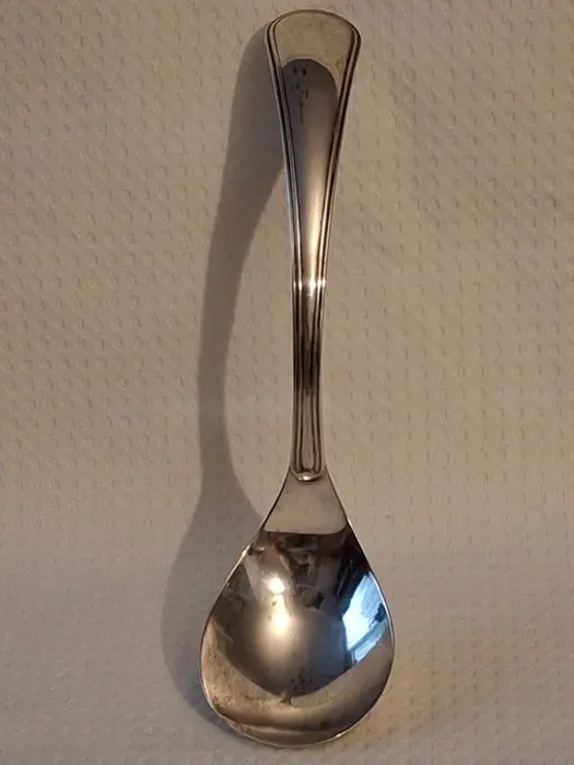 Van Kempen - Spoon - Antique silver egg-sauce spoon