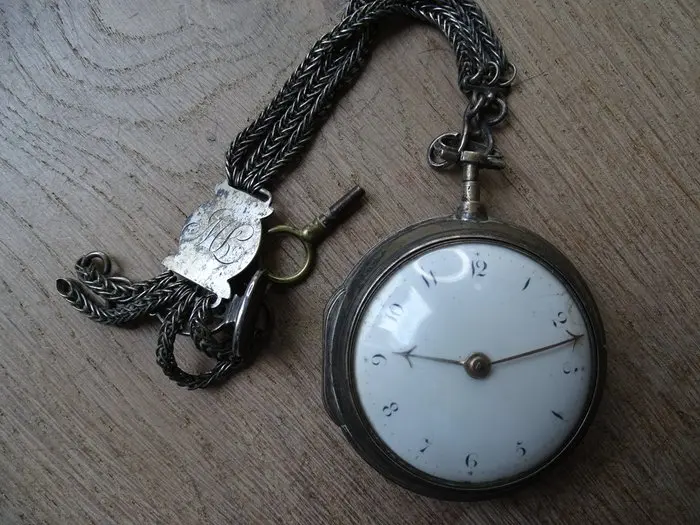 Bradford Liverpool - English verge fusee pocket watch met...