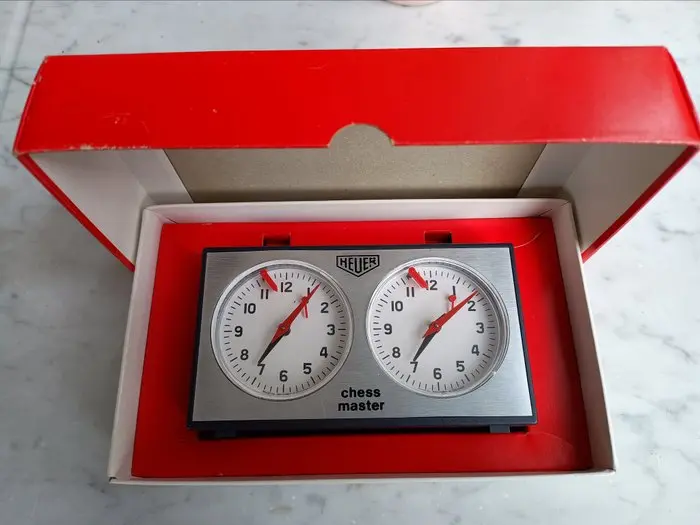 Chess Clock - Heuer - Vintage Plastic