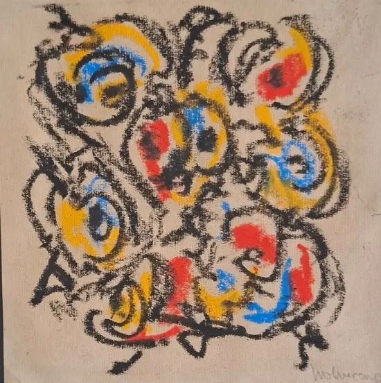 Theo Wolvecamp (1925-1992) - Abstracte Compositie