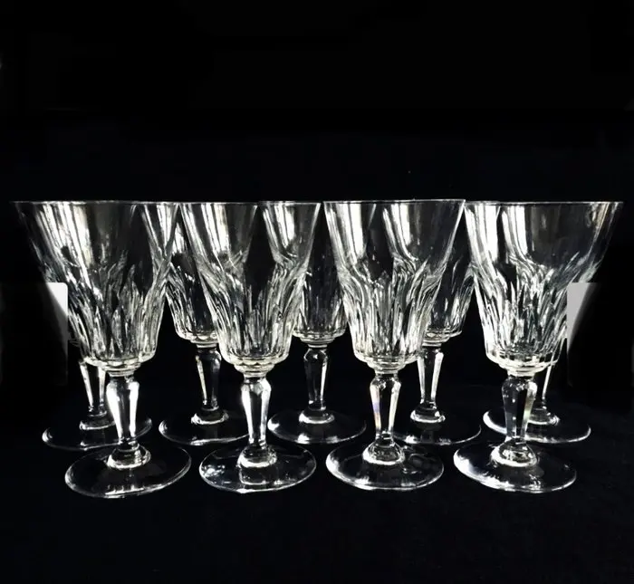 Baccarat, Cristal taillee , - Wine glass (6) - Crystal
