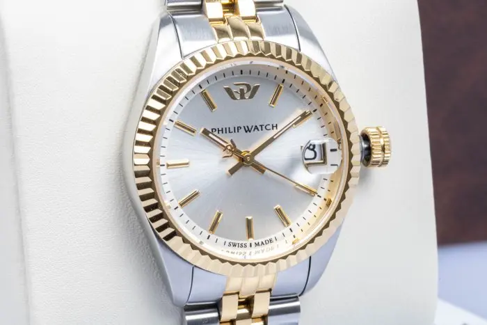 Philip Watch - Caribe Urban - Date - Silver - Swiss Made...