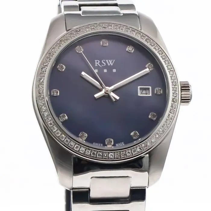 RSW - Swiss Made Diamond Watch - RSWL143-SS-DD-9 - No...
