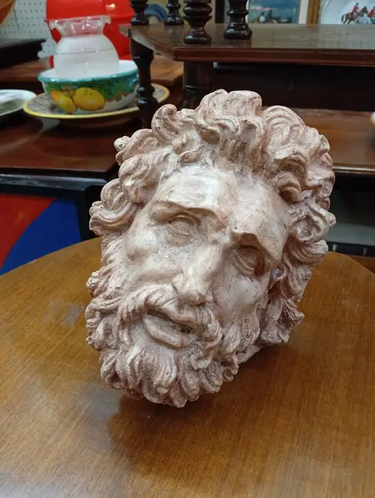 Sculpture, Testa di Laoconte - 19 cm - Clay, Plaster