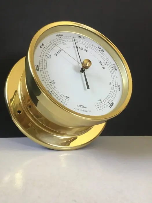 Marine barometer - Brass - Fischer boat barometer