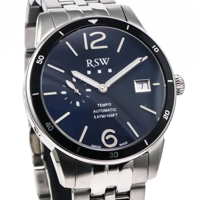 RSW - Tempo Automatic Swiss Made Watch - RSWA157-SS-9...
