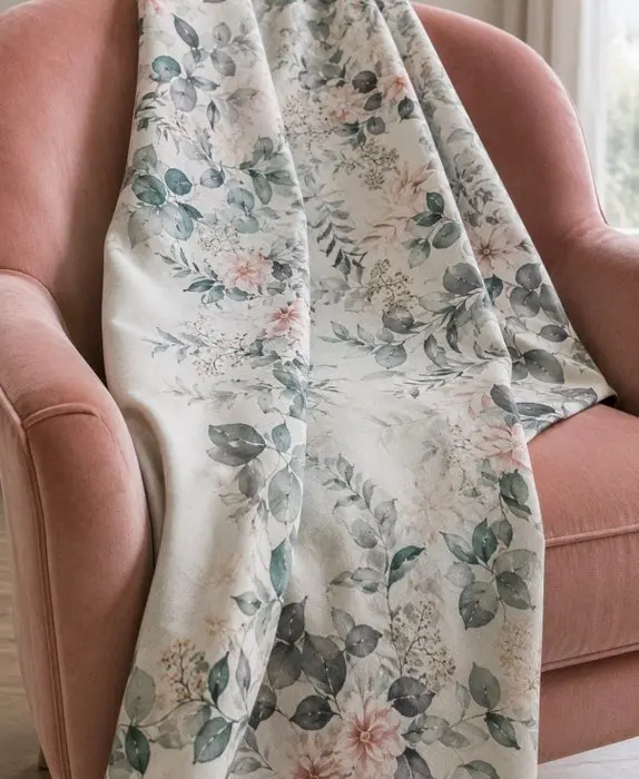 1709★ Decor fabric with a romantic and delicate look