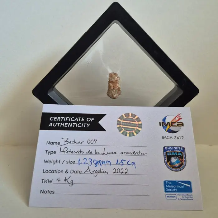 Large bechar 007 Lunar Moon Meteorite Achondrite...