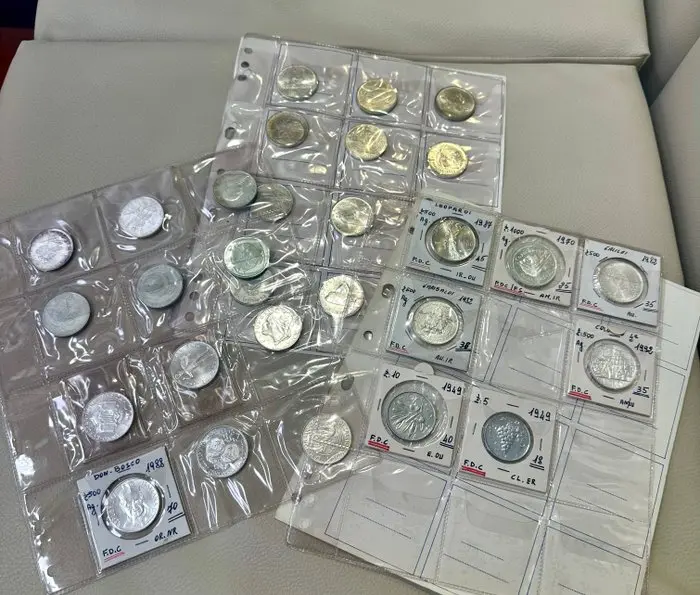 Italy. 500 Lire Collezione di 30 monete con Lire 500 in argento commemorative