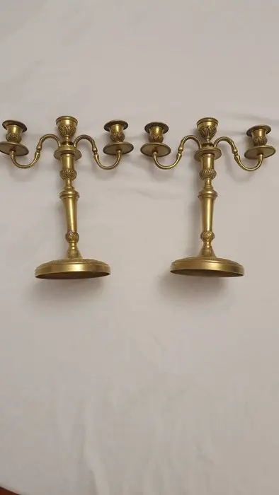 Candlestick - Gilt bronze