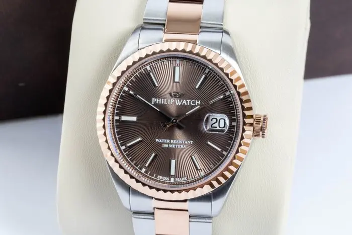 Philip Watch - Caribe Urban - Brown - Rose Gold - Swiss...