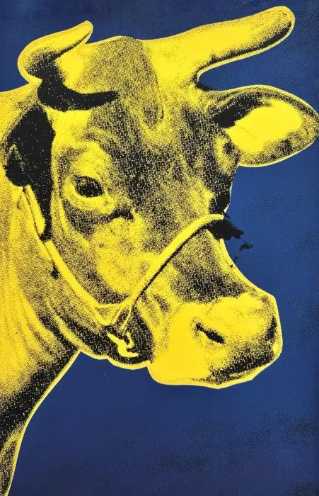 Andy Warhol (after) - Cow (blue and yellow) - Offset...