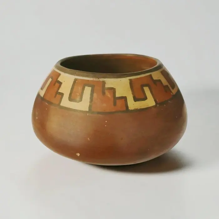 Pre-Columbian. Nazca Ceramic Bowl With Spanish Import License