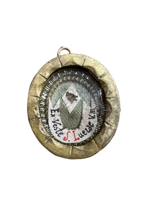 Reliquary - Bronze, golden cartouche, Glass - the 20th century - Saint Lucy