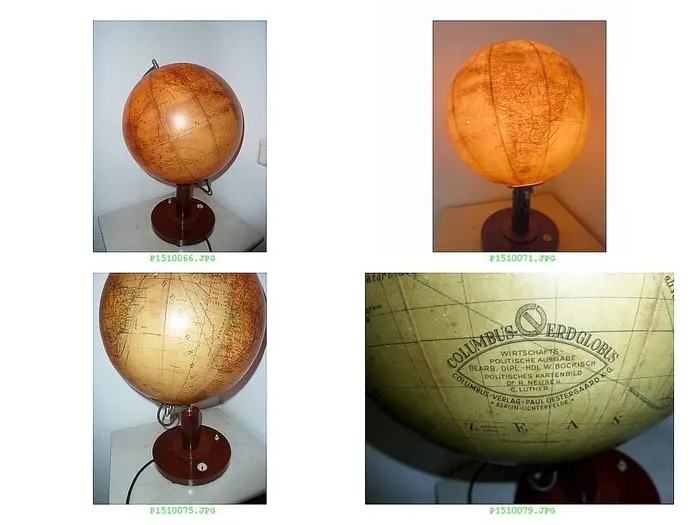 Celestial and terrestrial globes - Very rare !! Columbus...