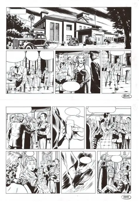 De Luca, Giuseppe - 1 Original page - Buck Danny origines 4