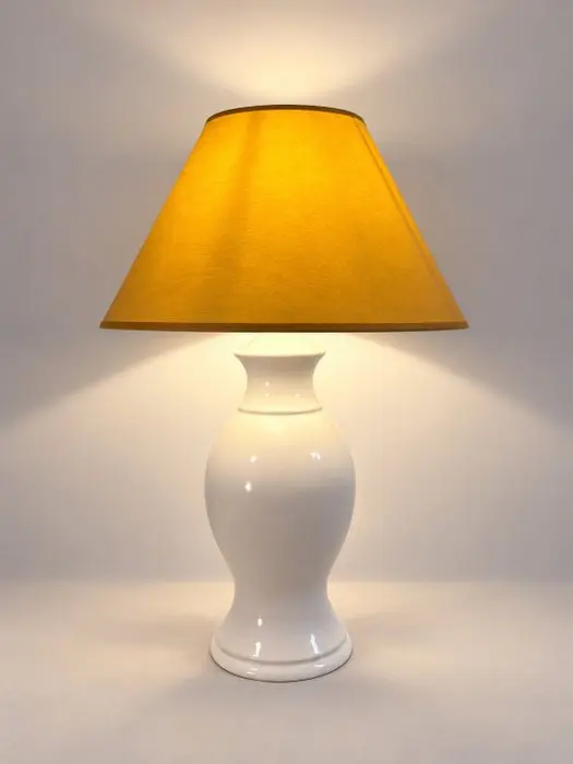 Herda - Table lamp - Ceramic, Textile