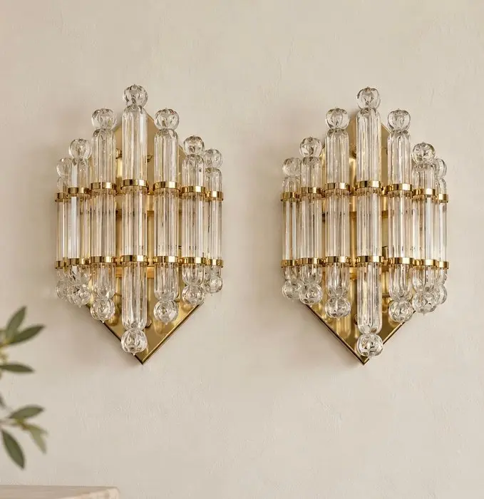 Honsel Leuchten - Wall lamp (2) - Crystal, Aluminium