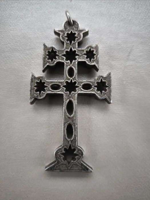 Ancient reliquary cross - Antique - Metal