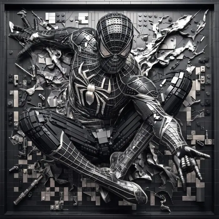 Artxlife - Lego Spiderman Beyond the Bricks Black&Silver