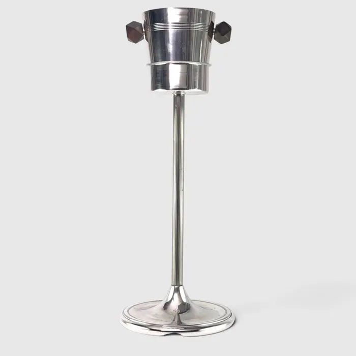 Champagne cooler (2) - Art Deco - - Silverplated - Ice Bucket & Floor Stand