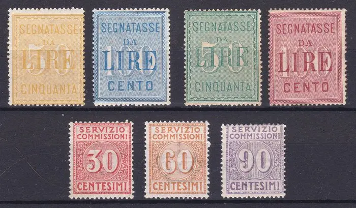 Italy Kingdom 1884/1913 - Selection of the period for 3...