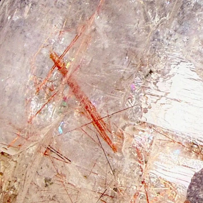 Rutile in quartz