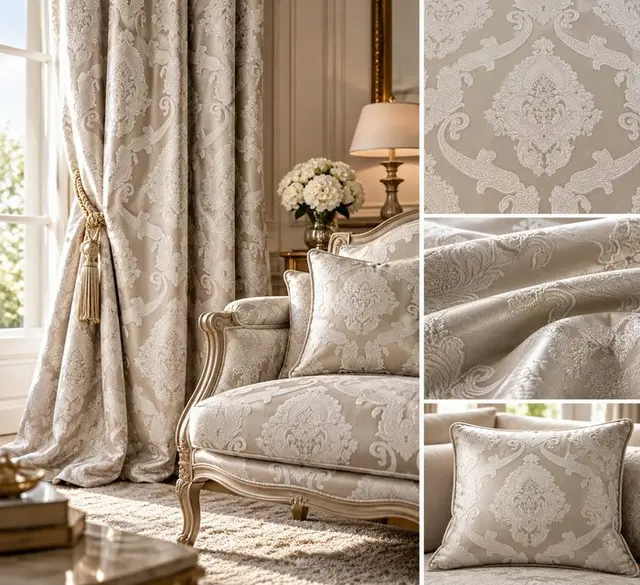 precious silk fabric San Leucio enriched by flower...