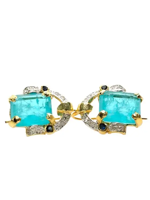 No reserve price - Earrings - 9 kt