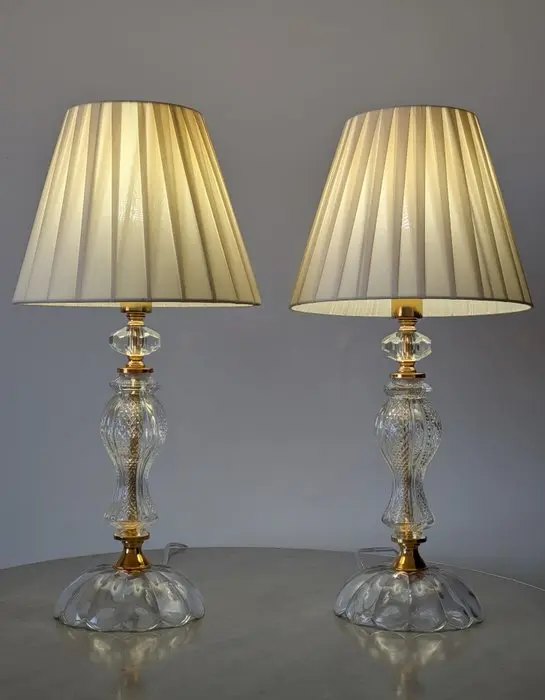 ARTELIGHT - Lamp (2) - Crystal - glass - Brass...