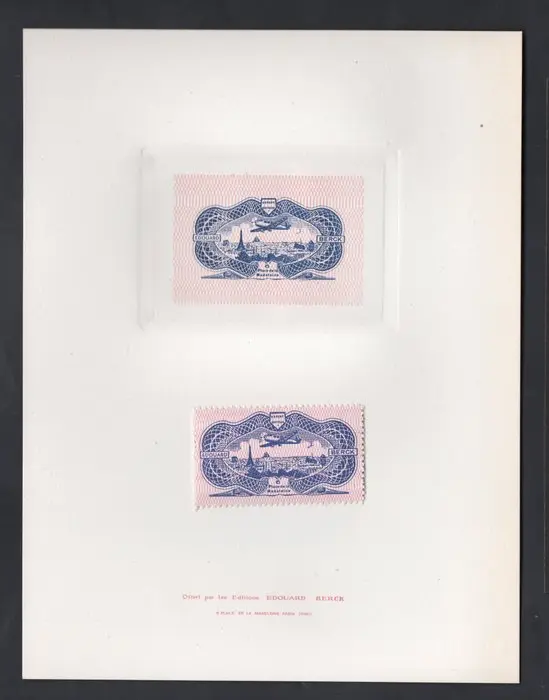 France 1945 - France 1945 - burelée air vignette BERCK +...