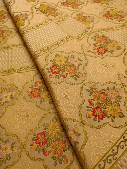 B708 - 530 x 135 cm - Raffinato tessuto d'arredo Damasco...