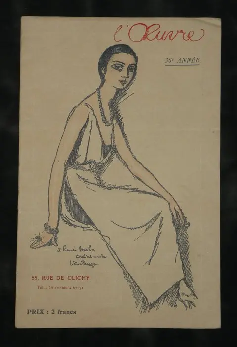 Van Dongen - Programme Théâtre de l’Œuvre - L’Annonce faite à Marie - 1927