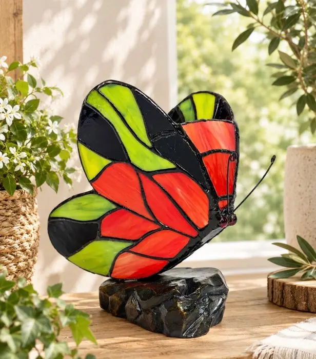 Table lamp - Butterfly - Stained glass