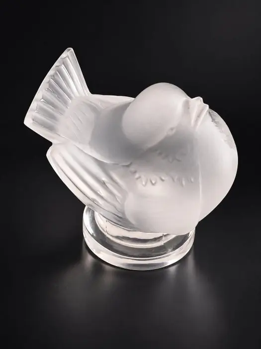 Lalique - Sculpture, Uccellino - 5 cm - Crystal